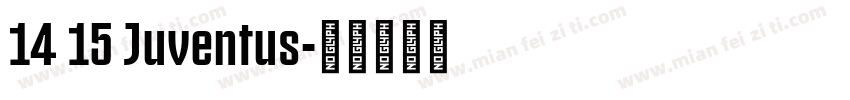 14 15 Juventus字体转换